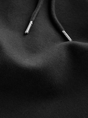 Black Oversized Jersey Cotton Rich Overhead Hoodie - Image 7 of 7