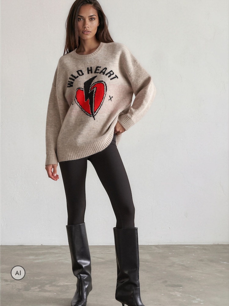 Religion Natural Oversized Jumper - Image 1 of 8