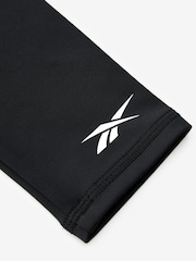Reebok Black Logo Tape High Waist Leggings - Image 3 of 3