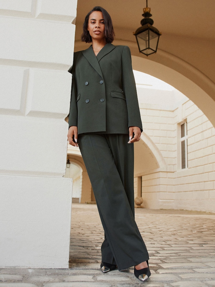 Dark Green Rochelle Humes Tailored Double Breasted Blazer - Image 2 of 6