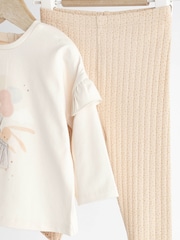 Ballet Bunny Baby Top And Leggings Set - Image 4 of 8