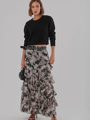 Religion White Laura Multi layer Ruffle Maxi Skirt - Image 7 of 8