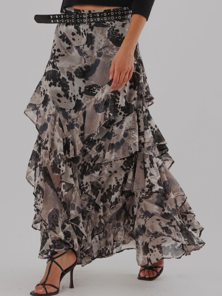 Religion White Laura Multi layer Ruffle Maxi Skirt - Image 8 of 8 Religion White Laura Multi layer Ruffle Maxi Skirt - Image 8 of 8
