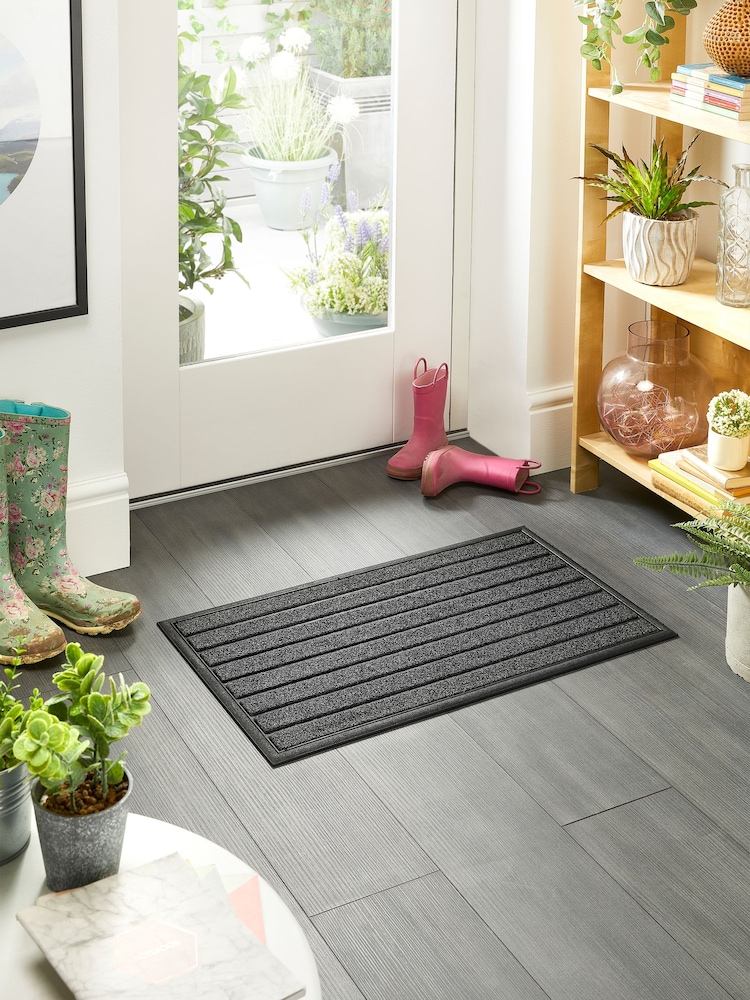 My Mat Black Ridged Scraper Doormat - Image 2 of 4