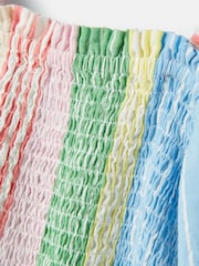 Joules GirlsLife's A Picnic Multi Stripe Woven Top - Image 4 of 5