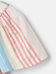 Joules GirlsLife's A Picnic Multi Stripe Woven Top - Image 5 of 5