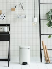 Brabantia White NewIcon 12L Pedal Bin - Image 1 of 6