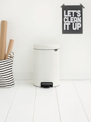 Brabantia White NewIcon 12L Pedal Bin - Image 2 of 6