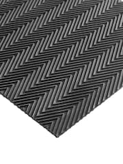 My Mat Black Reversible Rubber Zig Zag Doormat - Image 4 of 5