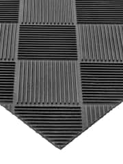 My Mat Black Reversible Rubber Zig Zag Doormat - Image 5 of 5