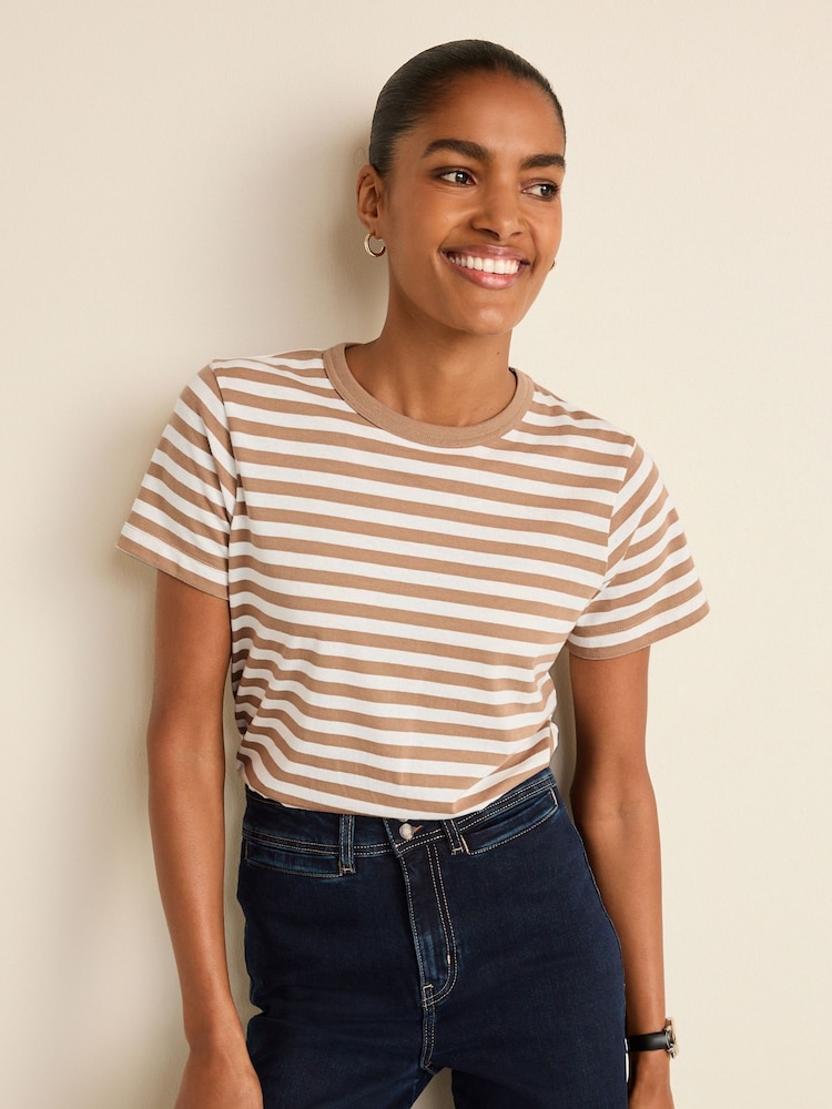 Neutral Essential Pure Cotton Short Sleeve Crew Neck T-Shirt - Image 1 of 6
