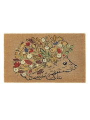 My Mat Floral Hedgehog Printed Coir Doormat - Image 2 of 2