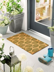 My Mat Green Leaves Printed Coir Doormat - Image 1 of 2