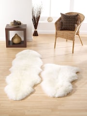 Origin Rug Collection. Natural Sheepskin Rug - Image 1 of 4