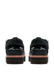 Clarks Black Leather Orianna Twist Sandals - Image 5 of 7