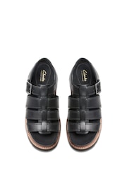 Clarks Black Leather Orianna Twist Sandals - Image 6 of 7