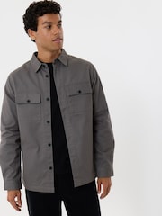 Threadbare Grey Lightweight Shacket - Image 1 of 5