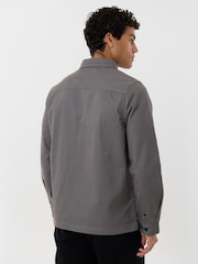 Threadbare Grey Lightweight Shacket - Image 2 of 5