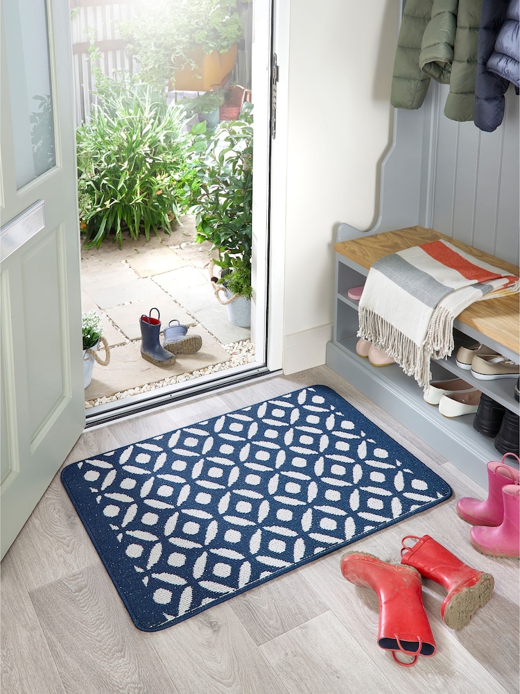 My Mat Navy Crescent Small Doormat - Image 1 of 4