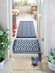My Mat Navy Crescent Small Doormat - Image 2 of 4