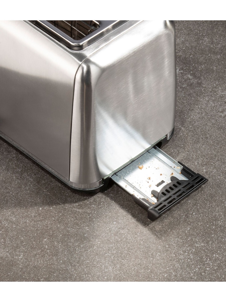 Daewoo Silver Kensington 2 Slice Stainless Steel Toaster - Image 2 of 3