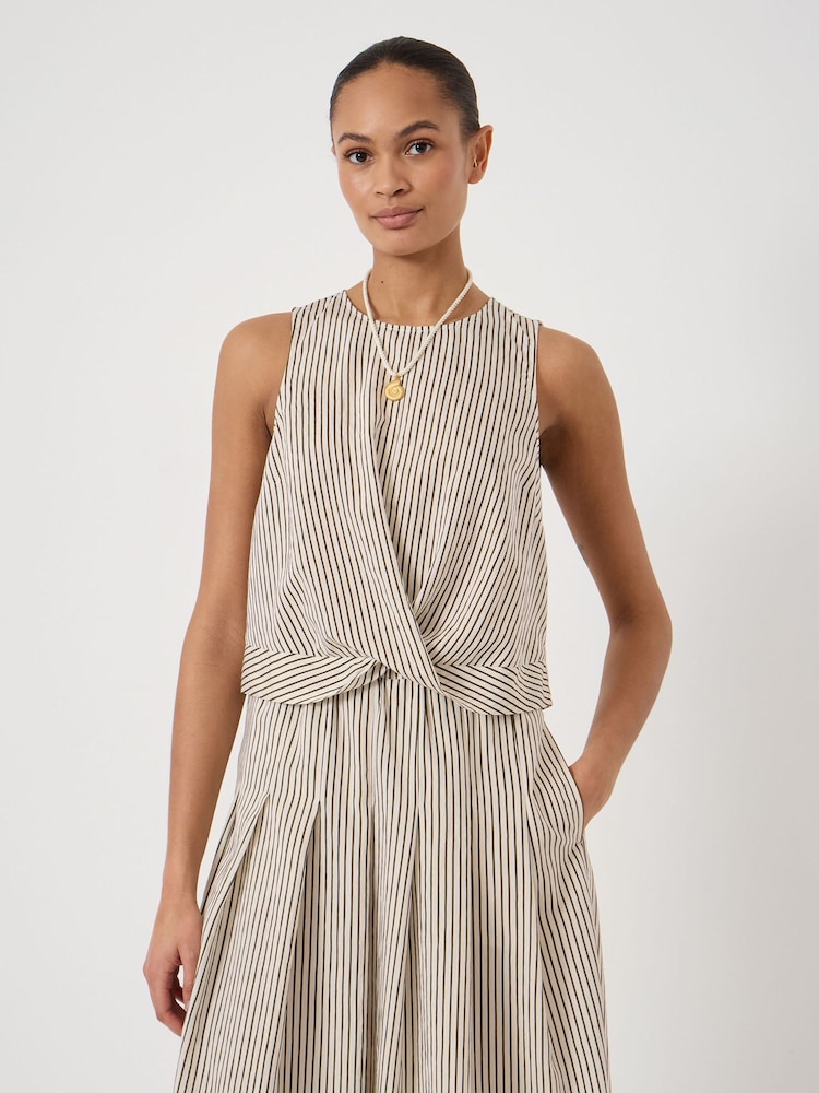 Hush Green Front Knot Crop Top - Image 1 of 6