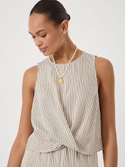 Hush Green Front Knot Crop Top - Image 4 of 6