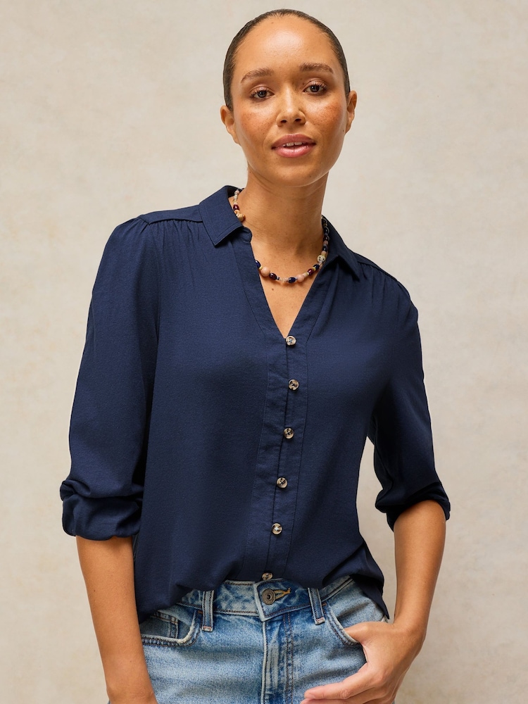 White Stuff Blue Ronley Shirt - Image 1 of 6