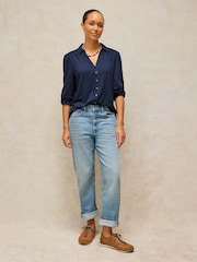 White Stuff Blue Ronley Shirt - Image 3 of 6