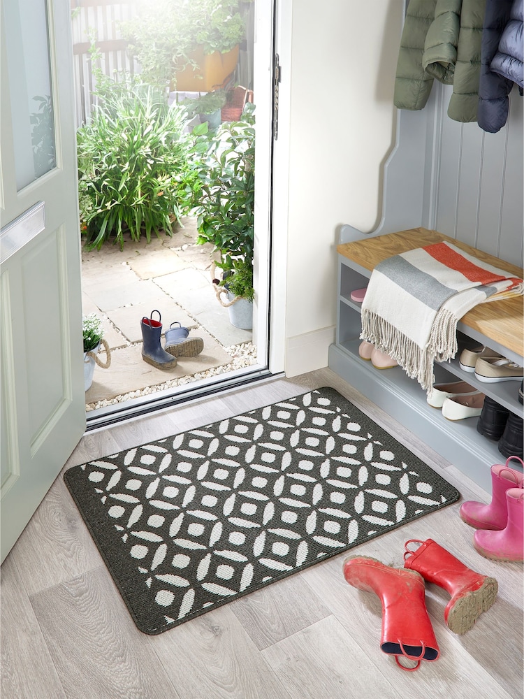 My Mat Charcoal Crescent Small Doormats - Image 1 of 4