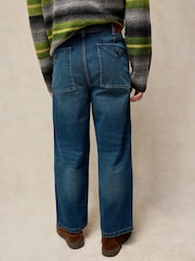 White Stuff Blue Walker Wide Leg Jeans - Image 3 of 6