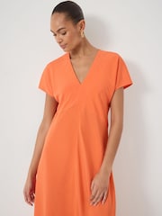 Hush Orange Grace Air Flow V-Neck Maxi Dress - Image 4 of 6