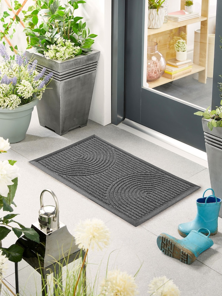 My Mat Black Fibre Scraper Doormat - Image 1 of 4