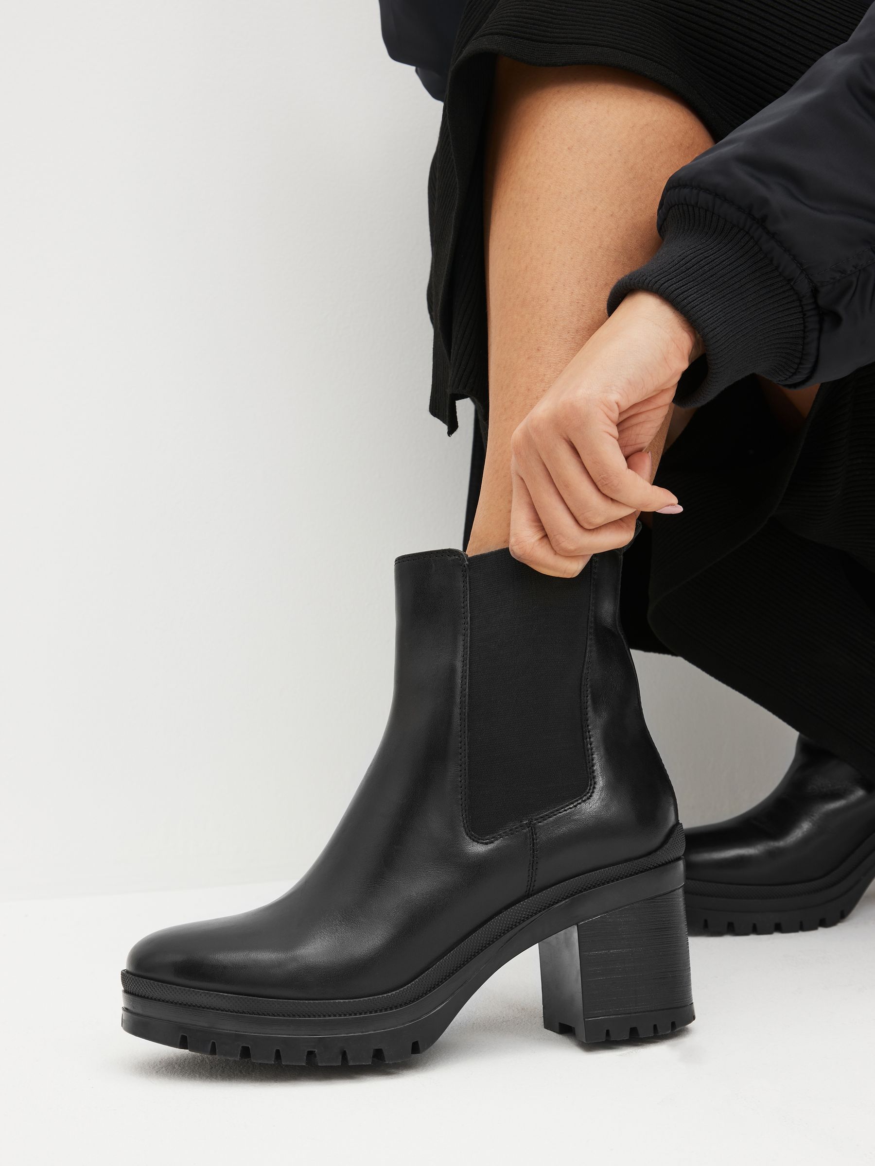 Chunky cleated boots top