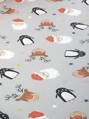 Bedlam Red Ho Ho Ho Easycare 25cm Fitted Bed Sheet - Image 2 of 2