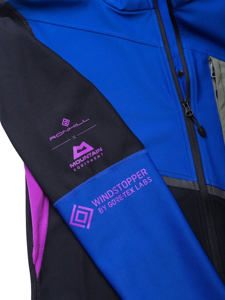 Ronhill Womens Tech Gore-Tex Windstopper Running Blue Jacket - Image 8 of 11