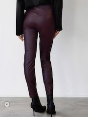 Religion Red Ida Faux Leather Leggings - Image 5 of 8