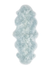 Origin Rug Collection. Duck Egg Sheepskin Rug - Image 2 of 3