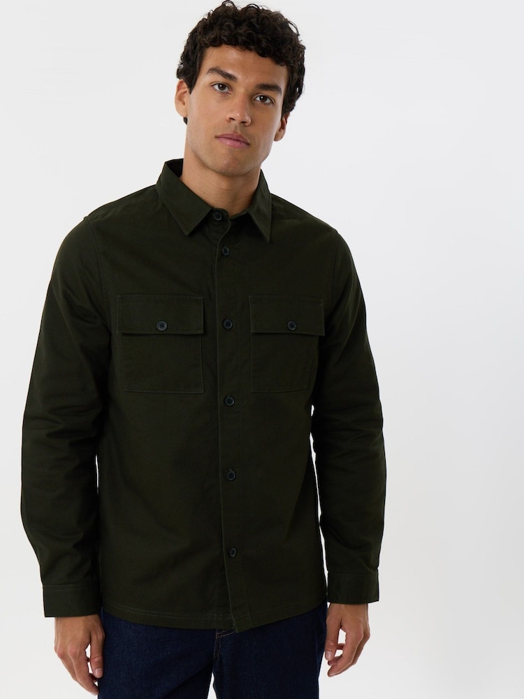 Threadbare Forest Green Lightweight Shacket - Image 5 of 5 Threadbare Forest Green Lightweight Shacket - Image 5 of 5