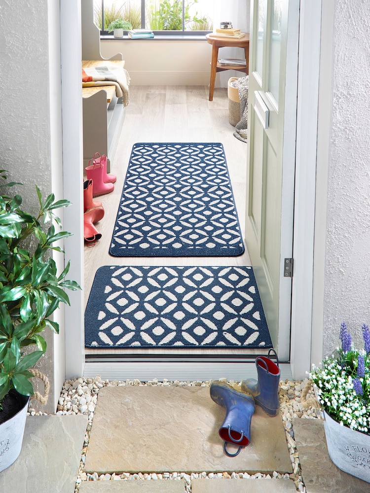 My Mat Navy Crescent Large Doormat - Image 2 of 4