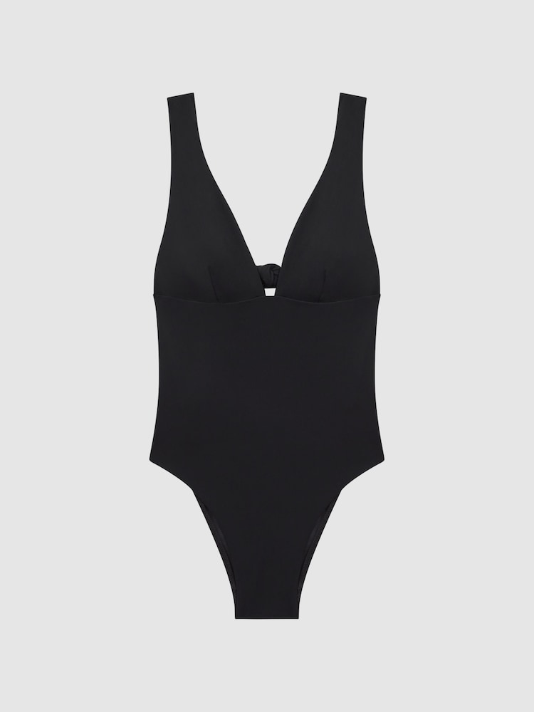 Reiss Black Luna Italian Fabric Swimsuit - Image 2 of 4