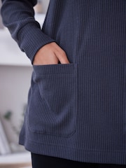 Charcoal Grey Ribbed Tunic - Image 6 of 8