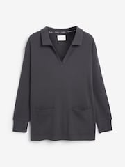 Charcoal Grey Ribbed Tunic - Image 7 of 8
