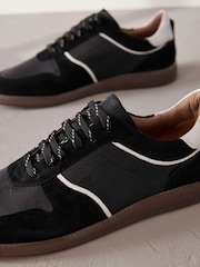črna - Forever Comfort® Nizke retro usnjene trenirke - Slika 5 iz 8