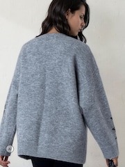 Religion Grey Oversized Jumper - Image 7 of 8