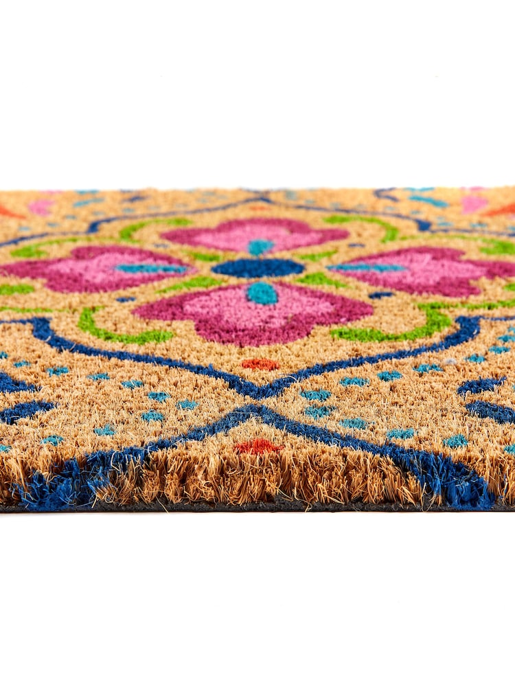 My Mat Bright Tile Printed Coir Doormat - Image 2 of 3