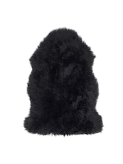 Origin Rug Collection. Black Sheepskin Rug - Image 5 of 7