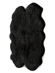 Origin Rug Collection. Black Sheepskin Rug - Image 7 of 7