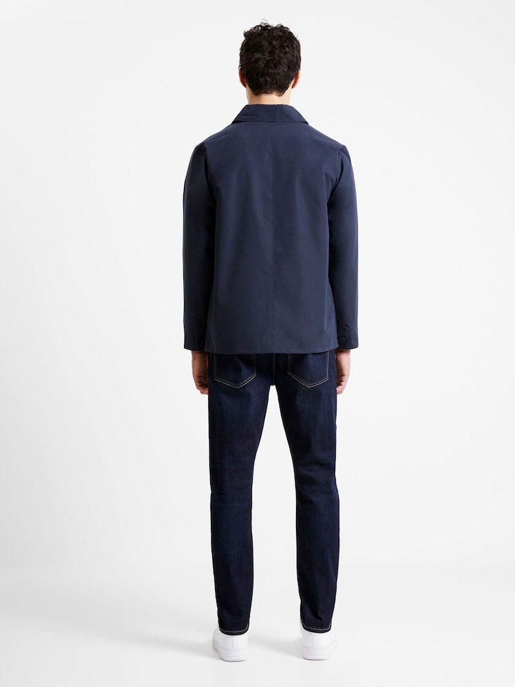 French Connection Dark Blue Utility Overshirt Coat Jacket - Image 2 of 3
