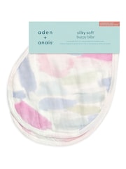 aden + anais Pink Silky Soft Florentine Burpy 100% Cotton Bibs 2 Pack - Image 3 of 3